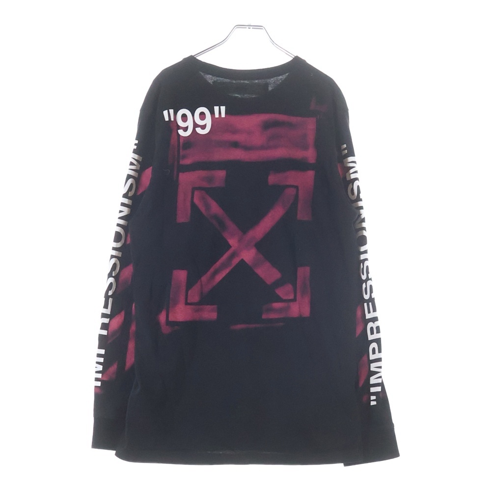 Diagonal Stencil ダイアゴナルステンシル 長袖Tシャツ ブラック OMAB001R19185015 Bランク