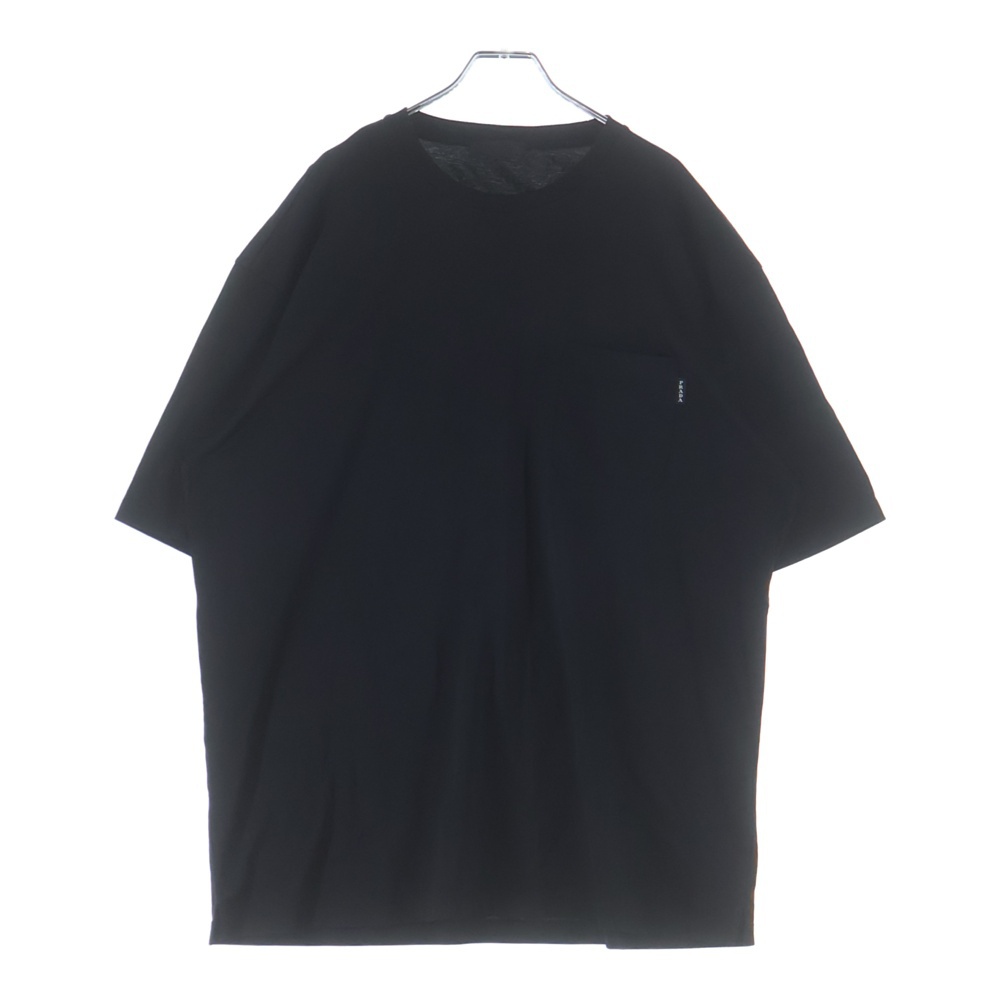 ポケットロゴ 半袖Tシャツ カットソー ブラック UJN658 Aランク