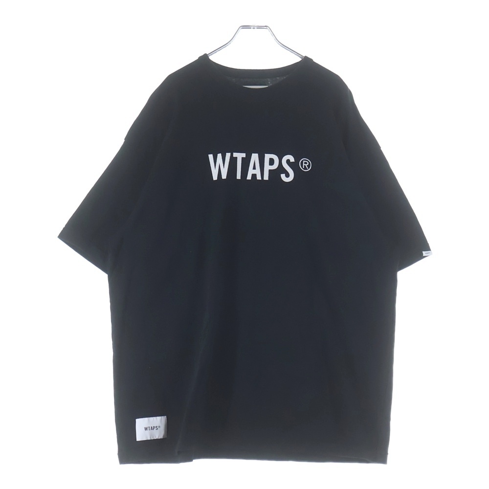 24SS SIGN SS COTTON TSSC フロントロゴ 半袖Tシャツ カットソー ブラック 241ATDT-CSM22 Aランク