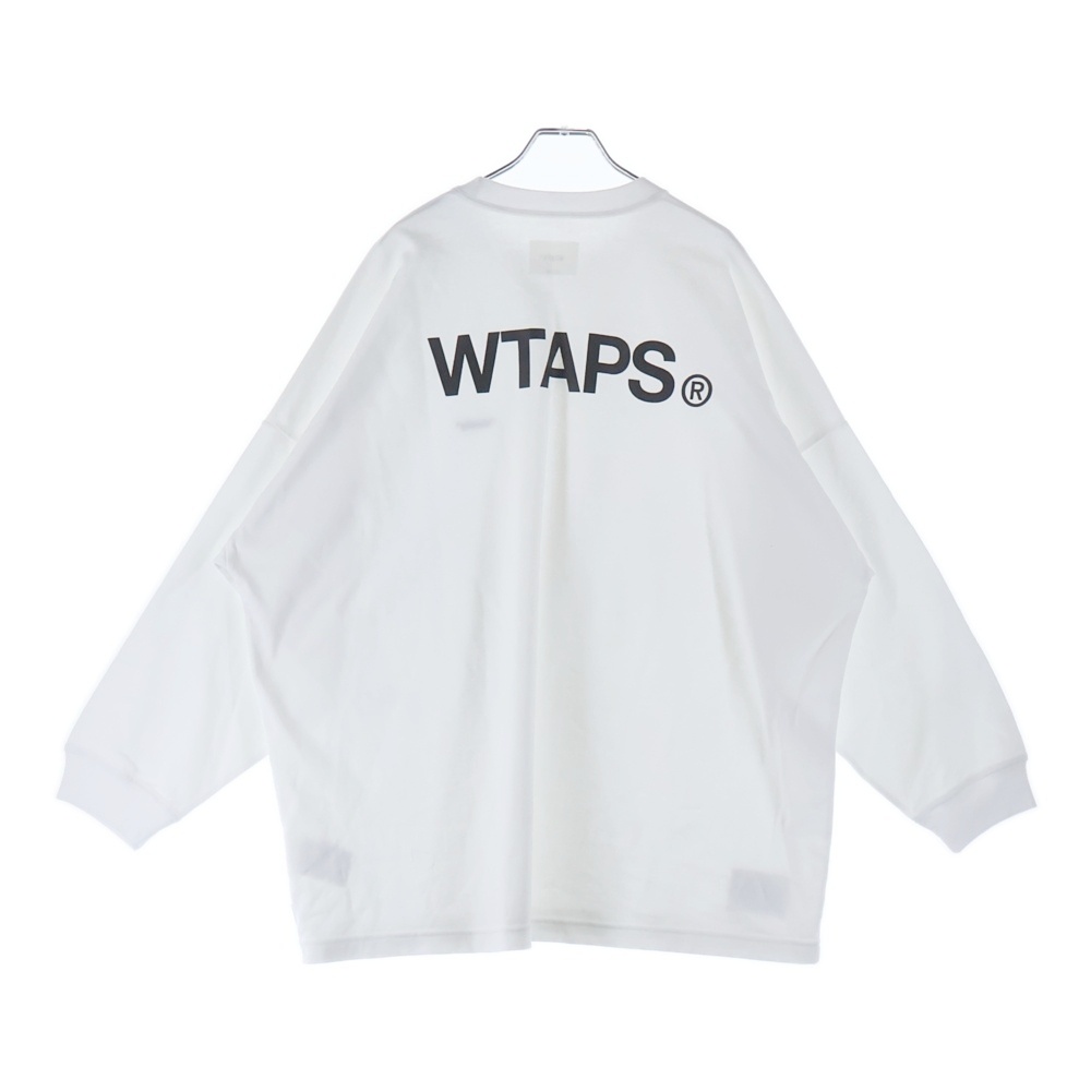25SS WTAPS IDENTITY LS COTTON アイデンティティ プリント 長袖Tシャツ カットソー ホワイト 251ATDT-CSM16 Aランク