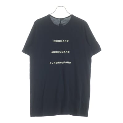 20SS LEVEL ロゴデザイン クルーネック カットソー 半袖Tシャツ ブラック DU20S5250 Bランク