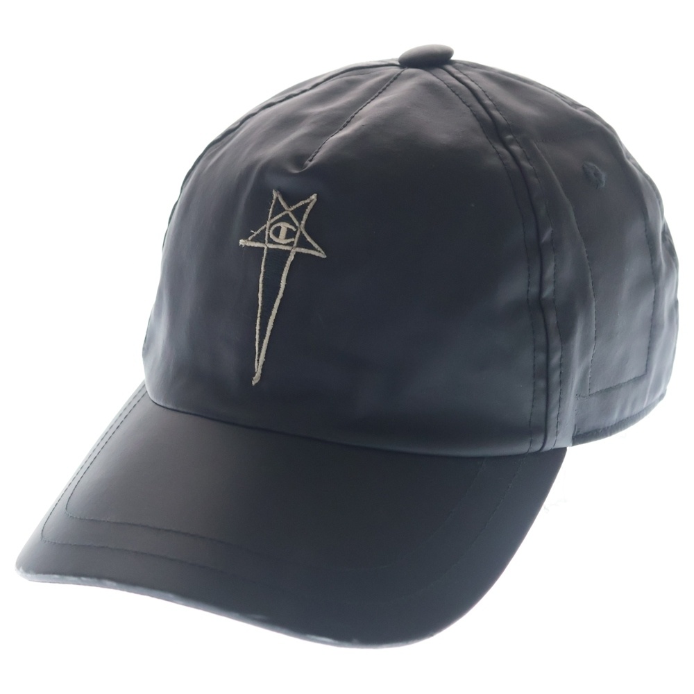 23SS ×CHAMPION BASEBALL CAP チャンピオン ロゴデザイン ベースボールキャップ 帽子 ブラック CM02C5793-CHNY Bランク