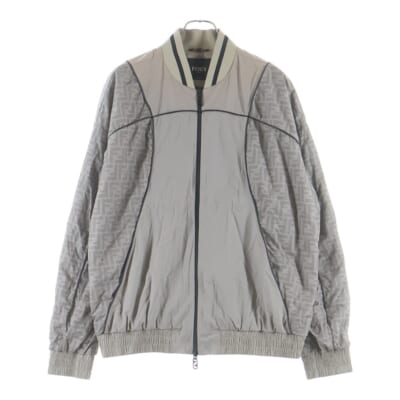 ズッカ柄 ナイロンジャケット ブルゾン グレー FAA899 A95A Aランク
