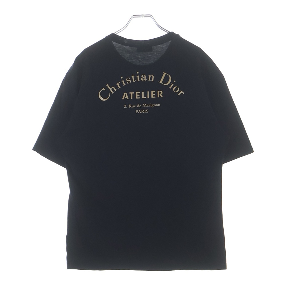 【ディオール】 オブリーク テリーコットン ポロシャツ M ネイビー Dior Oblique Relaxed-Fit T-Shirt Navy Blue Terry Cotton Jacquard