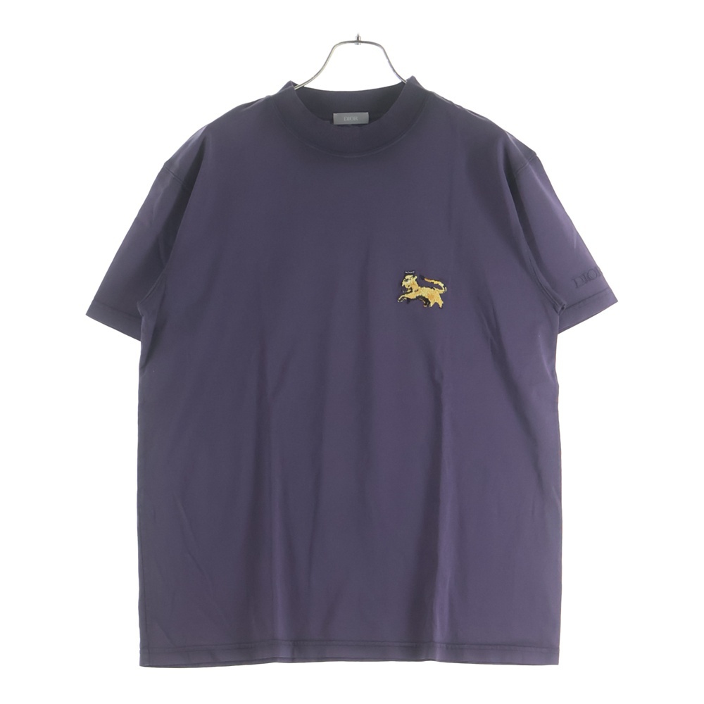 21AW ×Peter Doig ピータードイグ タイガーパッチ 半袖Tシャツ カットソー パープル 14DJ649A0677 Aランク