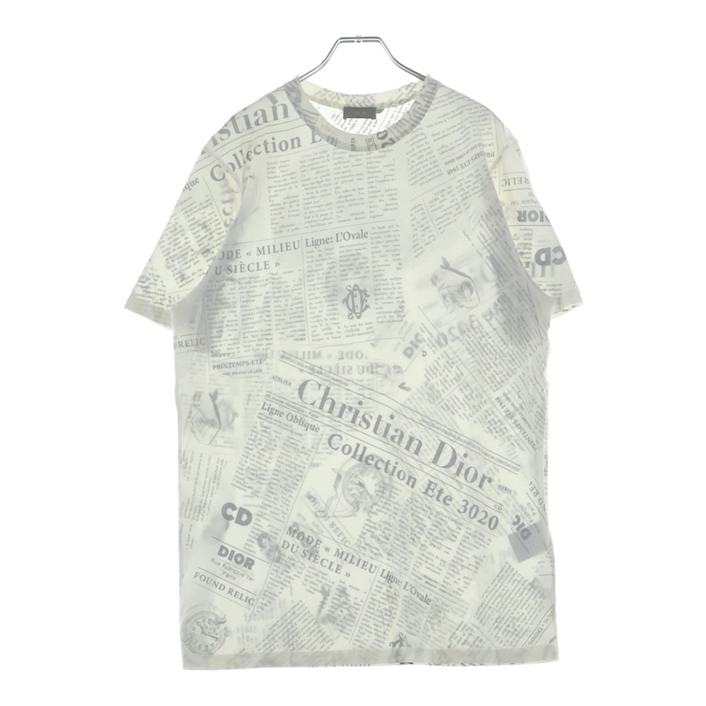 20SS × DANIEL ARSHAM T-SHIRT 023J600C0589 ダニエルアーシャム 総柄プリントクルーネック半袖Tシャツカットソー ホワイト Aランク