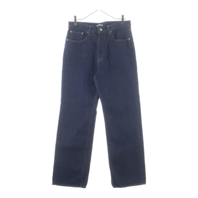 Hard Twist Denim 5P Pants ハードトウィストデニム5ポケットパンツ ジップフライストレートデニムパンツ A00P01DM インディゴ Bランク