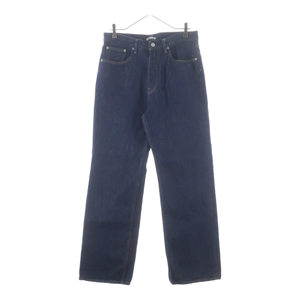 Hard Twist Denim 5P Pants ハードトウィストデニム5ポケットパンツ ジップフライストレートデニムパンツ A00P01DM インディゴ Bランク