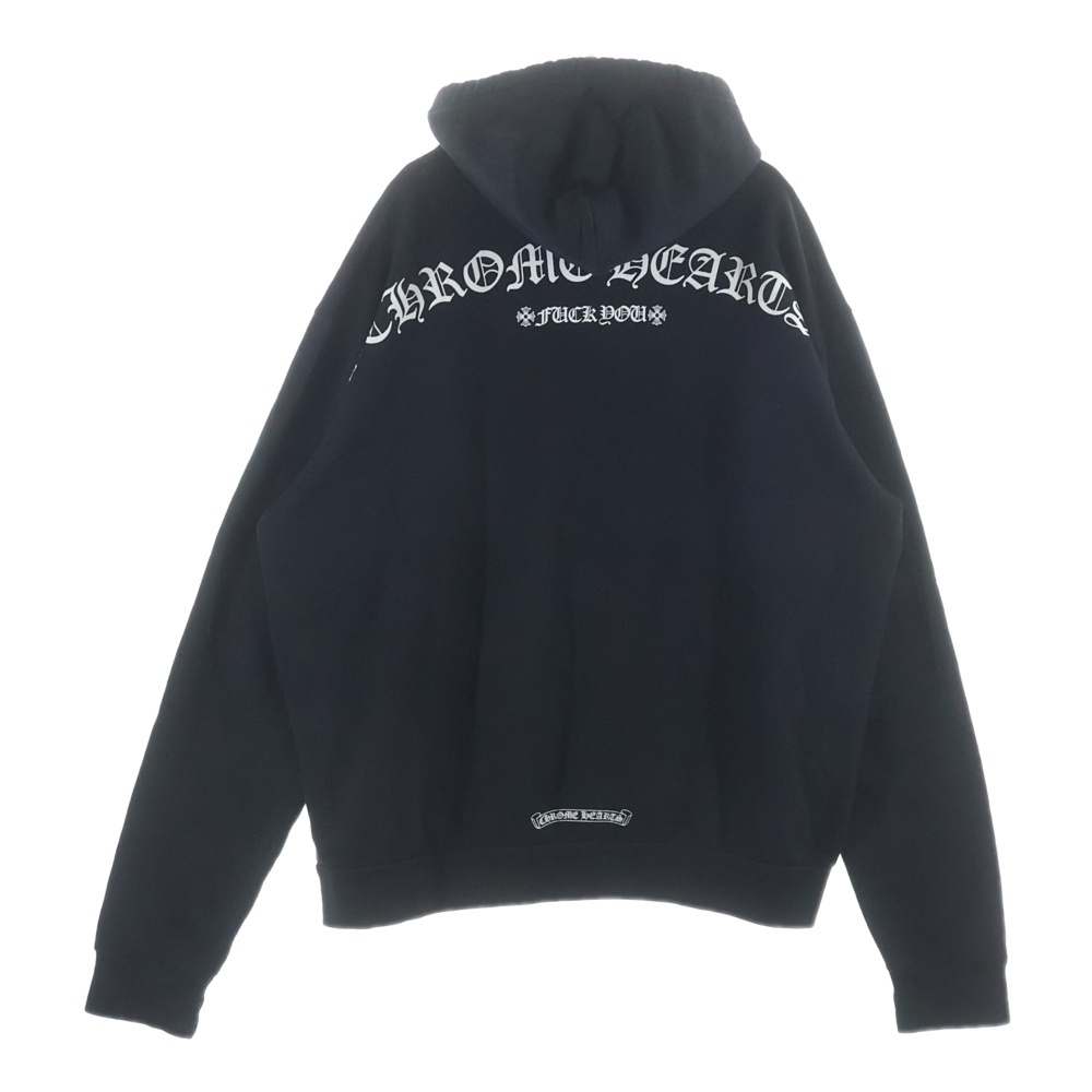 PULLOVER HOODIE ARCH アーチロゴTバープリントプルオーバースウェットパーカー ブラック Aランク