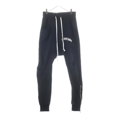 Vertical Logo Sweatpants バーティカルロゴスウェットパンツ ロゴ刺繍サルエルパンツ 2401010401 ブラック Bランク