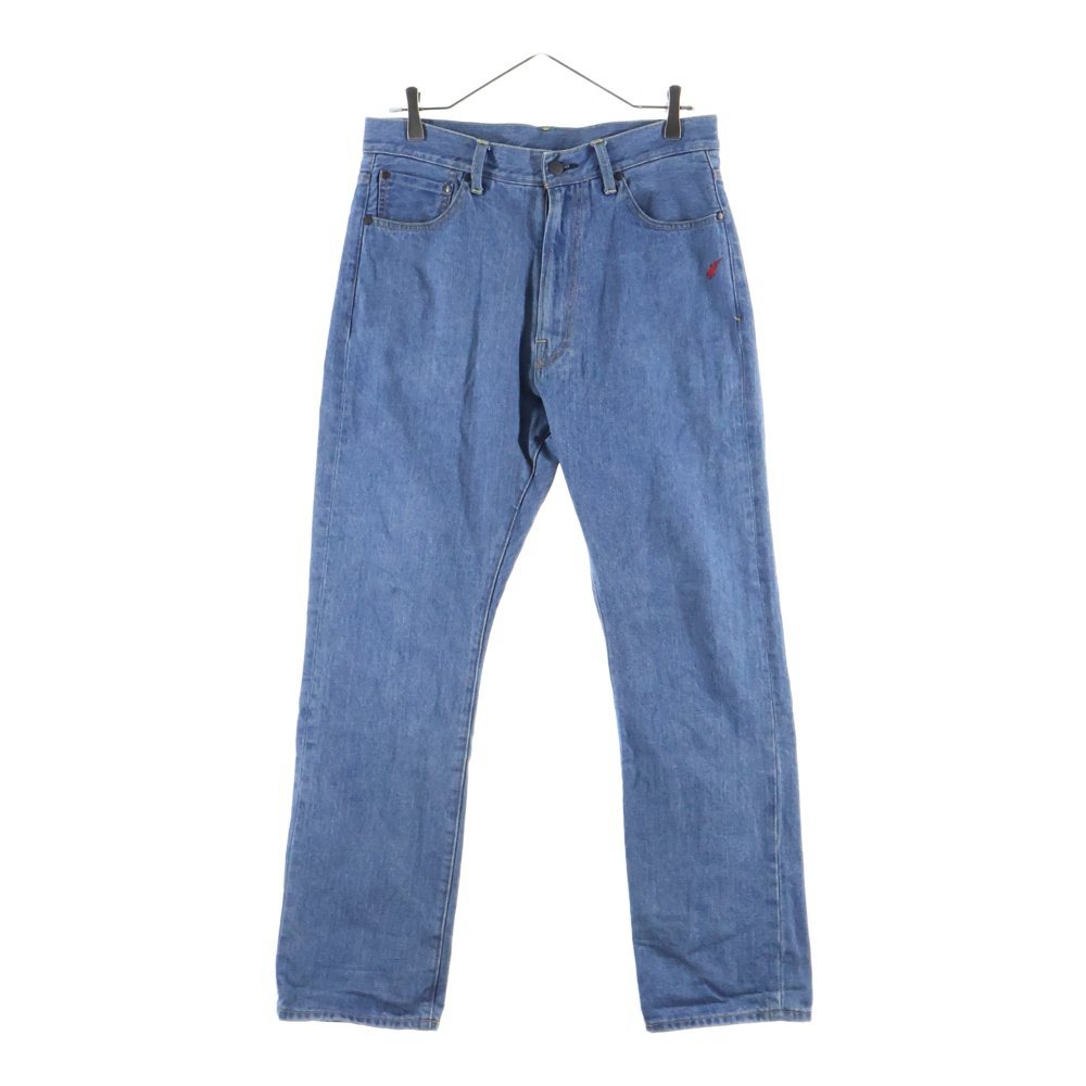 APE SHALL NEVER KILL APE バッグワッペンデザイン デニム パンツ インディゴ 001DPK221002F Bランク