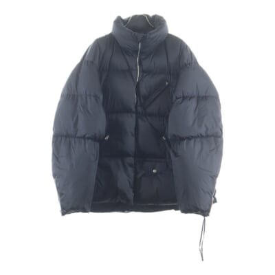 Nylon Down Jacket ナイロンダウンジャケット スカルロゴジップアップナイロンダウンジャケット MW22S09-BL014 ブラック Aランク