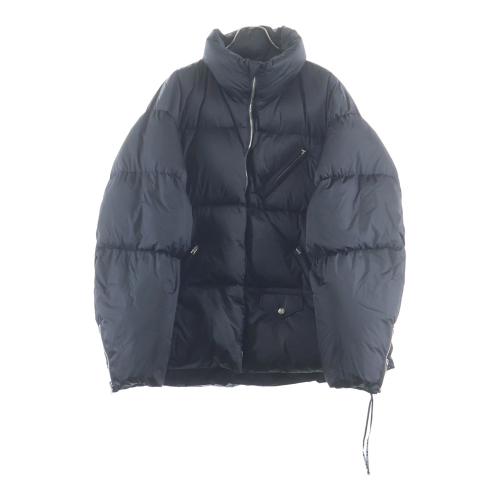 Nylon Down Jacket ナイロンダウンジャケット スカルロゴジップアップナイロンダウンジャケット MW22S09-BL014 ブラック Aランク
