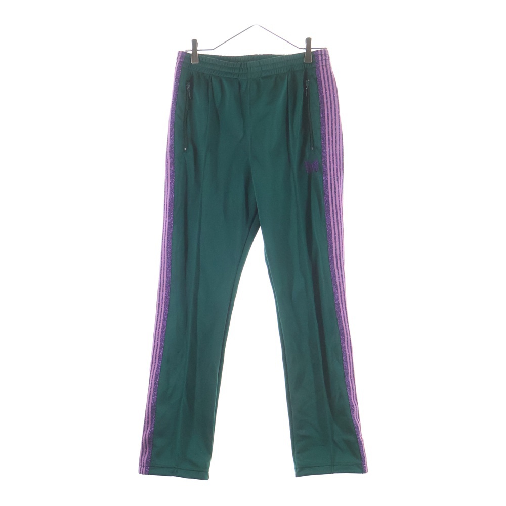 NARROW TRACK PANT サイドライン ロゴ刺繍 トラックパンツ グリーン MR590 Sランク