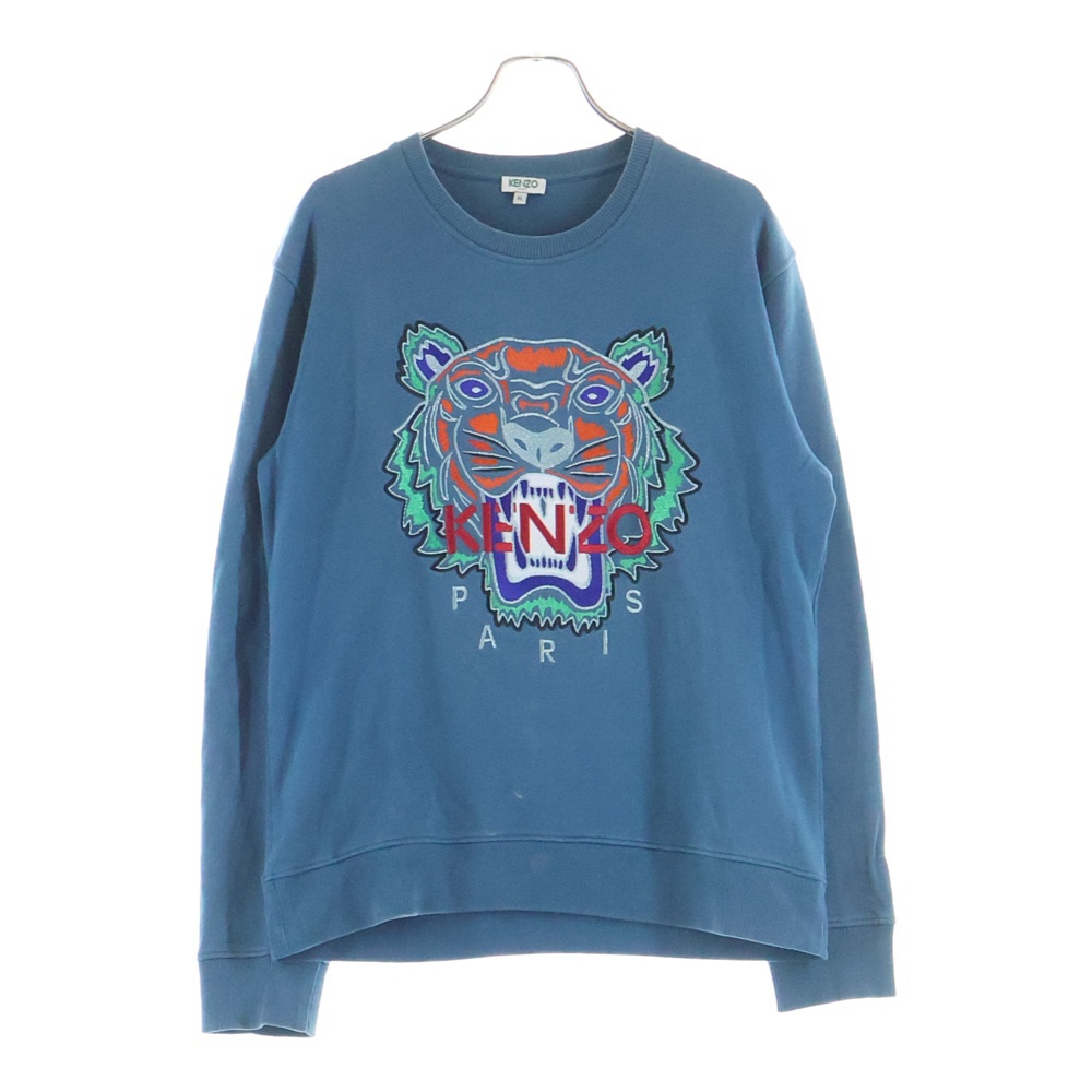 CLASSIC TIGER CREW NECK SWEAT クラシックタイガー クルーネックスウェットトレーナー ブルー F965SW0124X7 Bランク