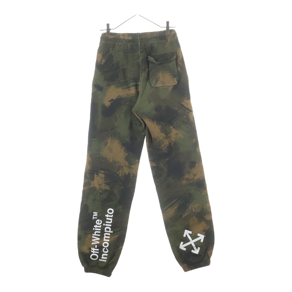CAMOUFLAGE SWEATPANTS カモフラージュ スウェットパンツ カーキ OMCH020E19E30018 Bランク