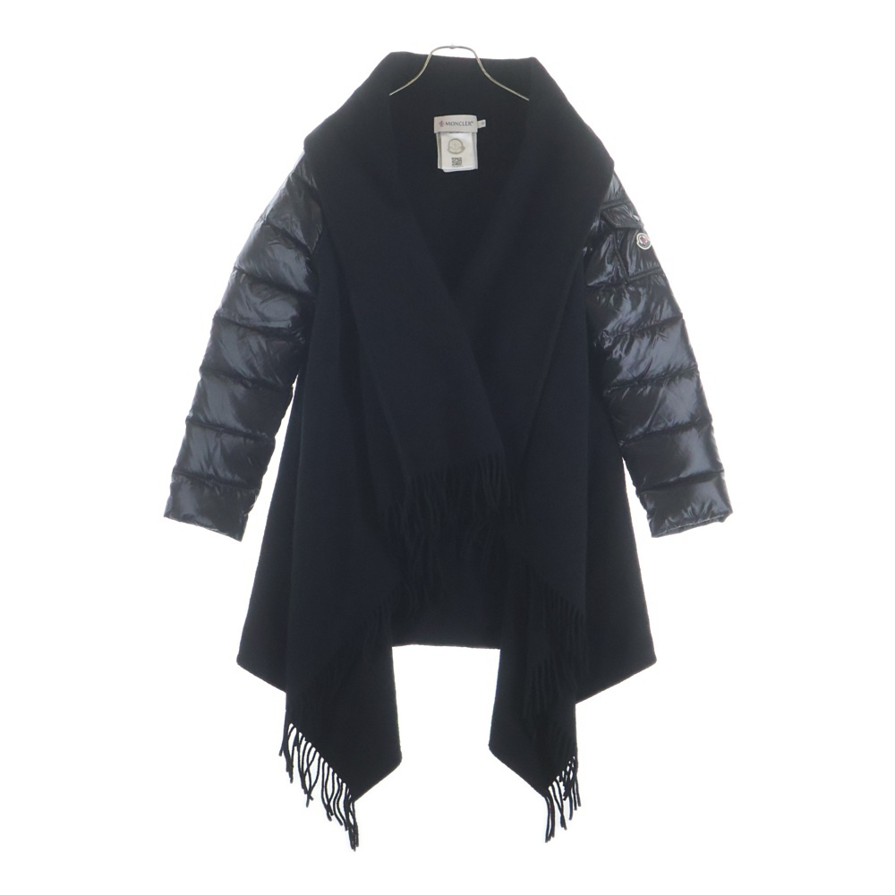17AW MANTELLA 羊毛切替 レーヨン ジャケット ブラック レディース Aランク