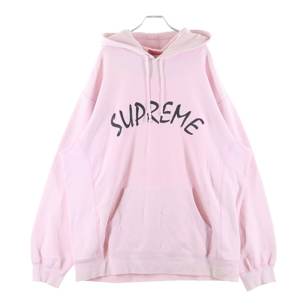 21SS FTP Arc Hooded Sweatshirt アーチロゴ スウェット フーディー プルオーバーパーカー ピンク Bランク