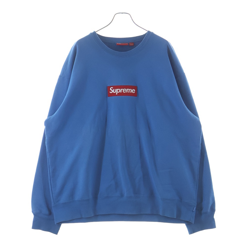 22AW Box Logo Crewneck ボックスロゴ クルーネック スウェットトレーナー ブルー Bランク