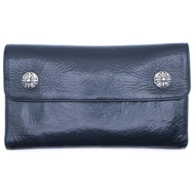 WAVE ウェーブ レザーウォレット 財布 ブラック BCA375 Aランク