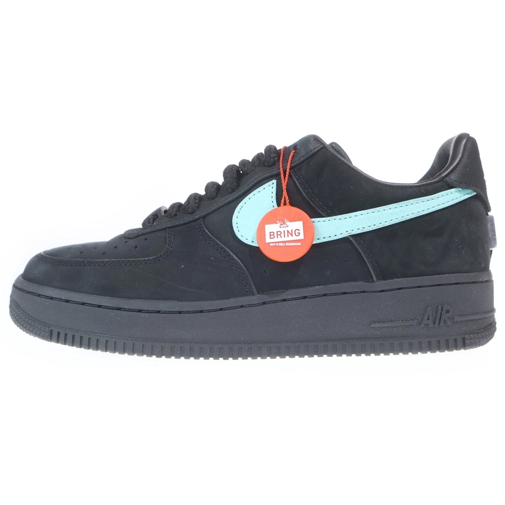 ×TIFFANY&CO AIR FORCE 1 LOW 1837 BLACK DZ1382-001 ×ティファニー エアフォース1 ローカットスニーカー シューズ ブラック US8.5/26.5cm Aランク