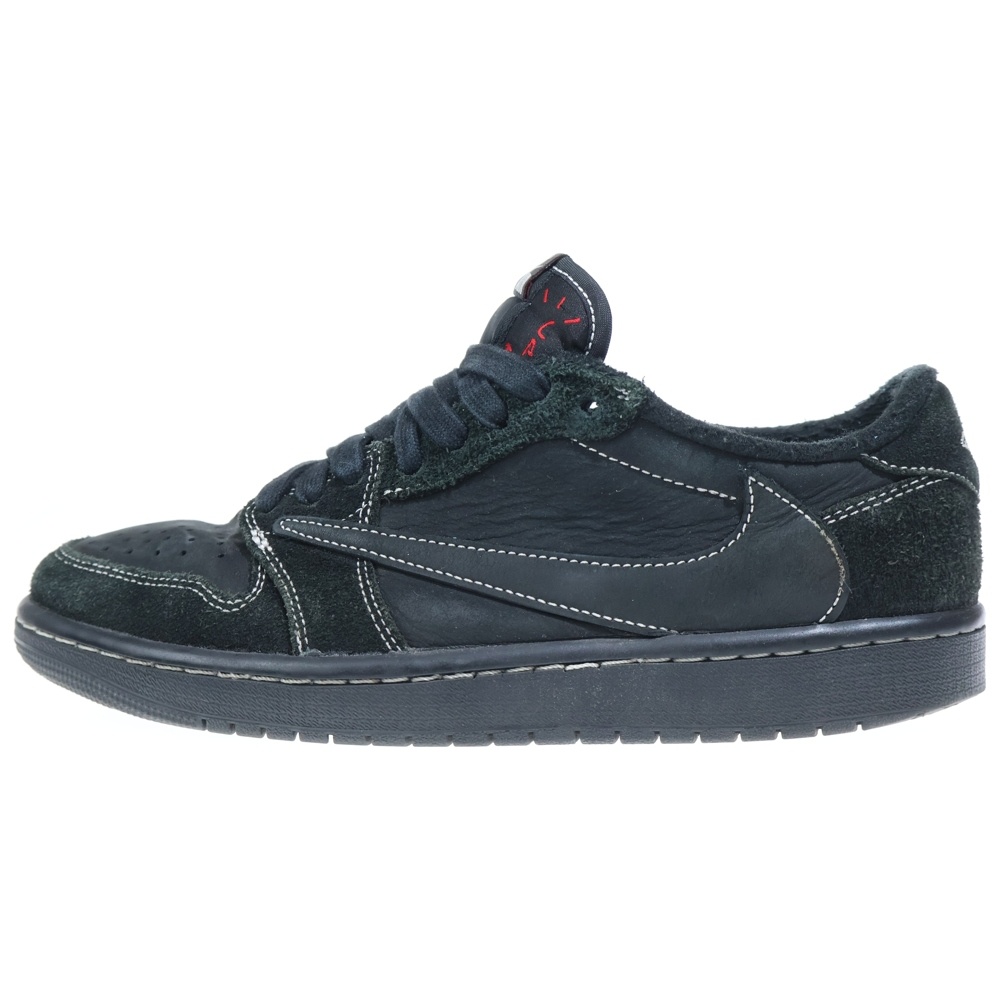 ×TRAVIS SCOTT AIR JORDAN 1 LOW OG SP BLACK PHANTOM DM7866-001 エアジョーダン1 ブラックファントム ローカットスニーカー ブラック US8/26.0cm Cランク