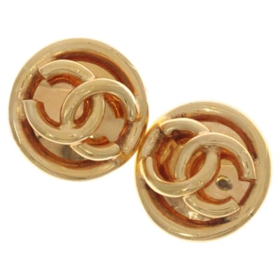 ヴィンテージ ココマーク サークルイヤリング ゴールド Bランク