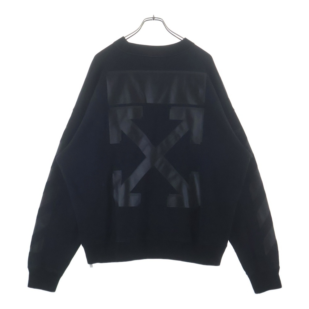 21AW RUBBER ARROW SKATE CREWNECK ラバーアロースケートクルーネックスウェット OMBA054F21FLE007 ブラック Bランク