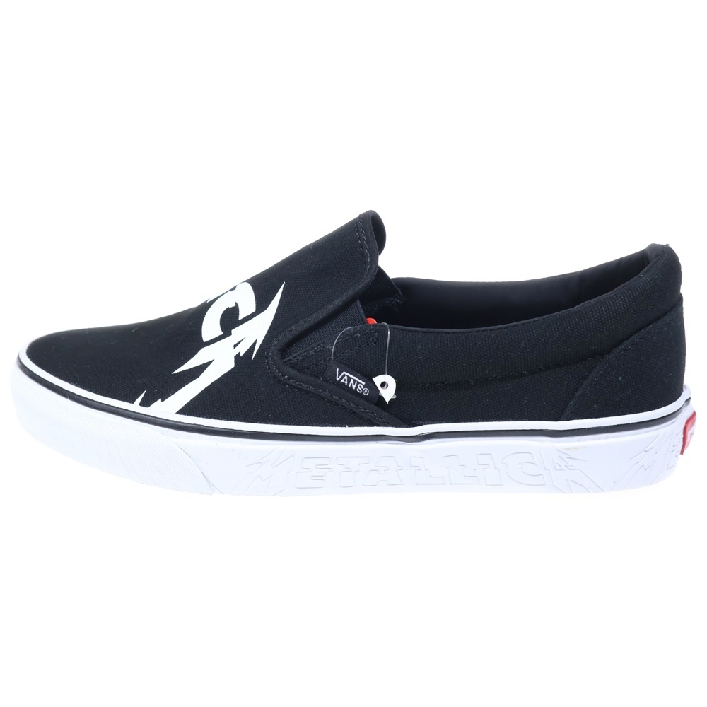 ×Metallica Classic Slip-On VN0A38F7PZJ メタリカ クラシック ローカットスニーカー US9.5/27.5cm ブラック Sランク