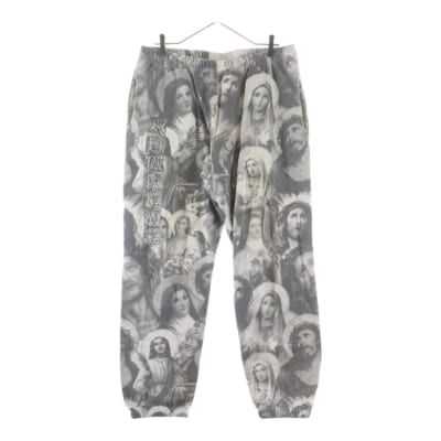 18AW Jesus amd Mary Sweatpant ジーザス アンド メリー スウェットパンツ 総柄 グレー Bランク