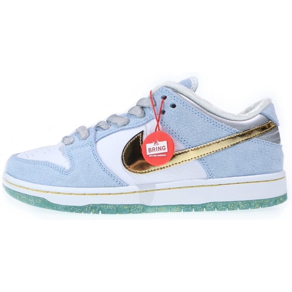 DUNK LOW SEAN CLIVER SB DC9936-100 ダンク ショーンクライバー ローカットスニーカー US9.5/27.5cm ホワイト/ブルー Sランク