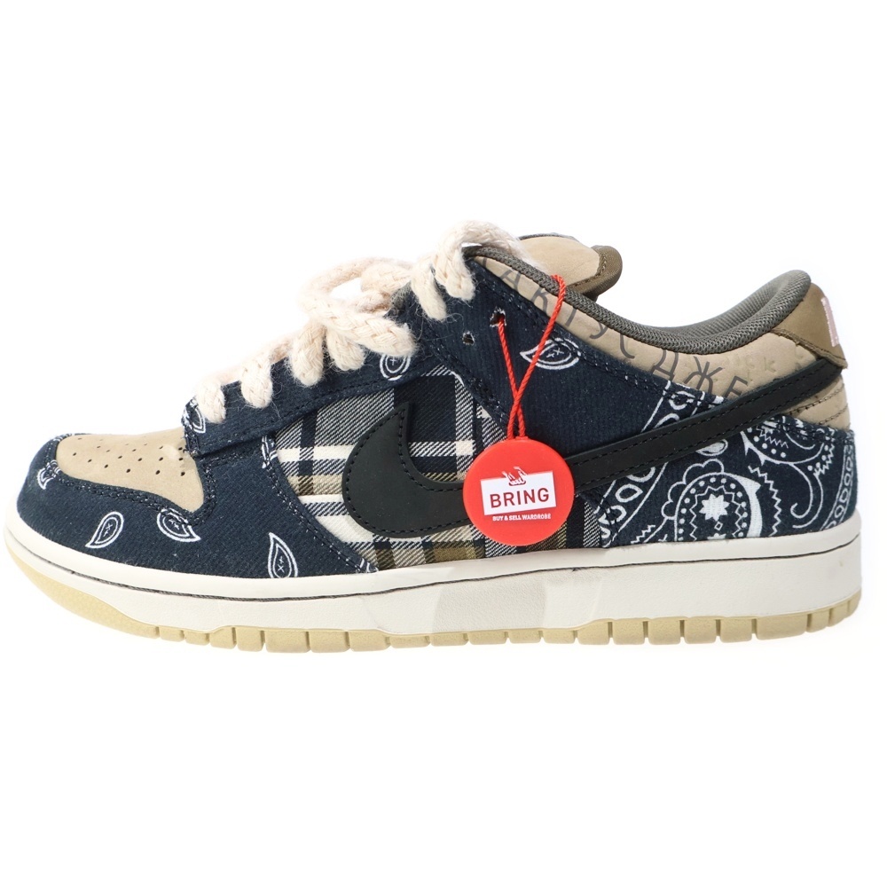 ×TRAVIS SCOTT SB DUNK LOW PRM QS CACTUS JACK CT5053-001 ローカットスニーカー US9/27.0cm Aランク
