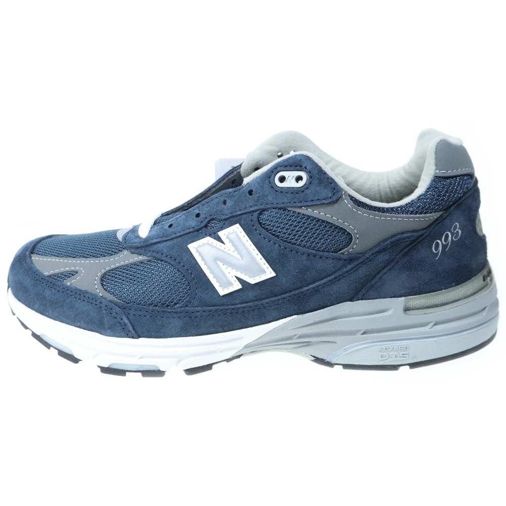 MR993NV スエードメッシュ ローカットスニーカー ネイビー US9/27.0cm Sランク