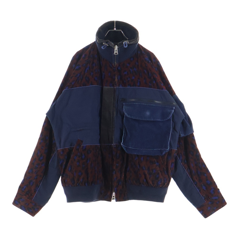 19AW レオパードドッキングジャケット 19-02052M ネイビー Bランク
