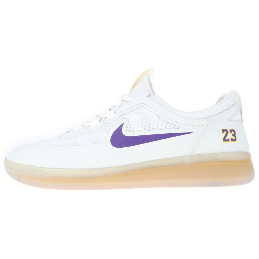 ×NBA NYJAH FREE 2 LAKERS DA3439-100 ナイジャ フリー 2 レイカーズ ローカットスニーカー US10/28.0cm ホワイト Sランク