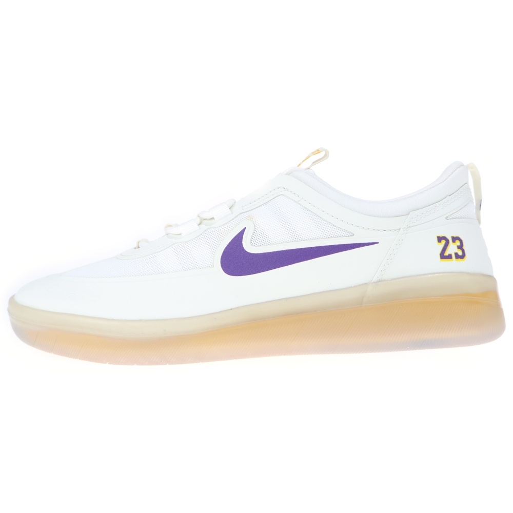 ×NBA NYJAH FREE 2 LAKERS DA3439-100 ナイジャ フリー 2 レイカーズ ローカットスニーカー US10.5/28.5cm ホワイト Sランク