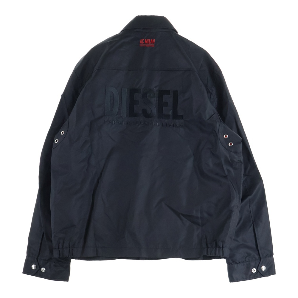 ×AC MILAN エーシーラン アームロゴワッペン コーチジャケット ブラック Bランク