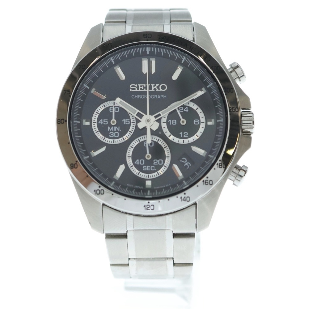 SPIRIT スピリット クロノグラフ ウォッチ 腕時計 シルバー SBTR013 Bランク