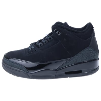 Air Jordan 3 Retro Black Cat (2025) エアジョーダン 3 レトロ ブラックキャット ハイカットスニーカー US9.5/27.5cm CT8532-001 Sランク