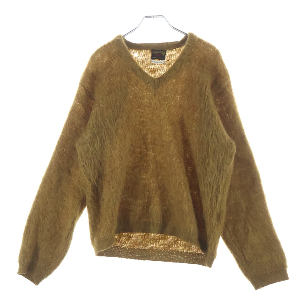 60s Mcgregor マクレガー 毛足長 モヘアニット プルオーバー モヘア65% 35ウール キャメル Bランク