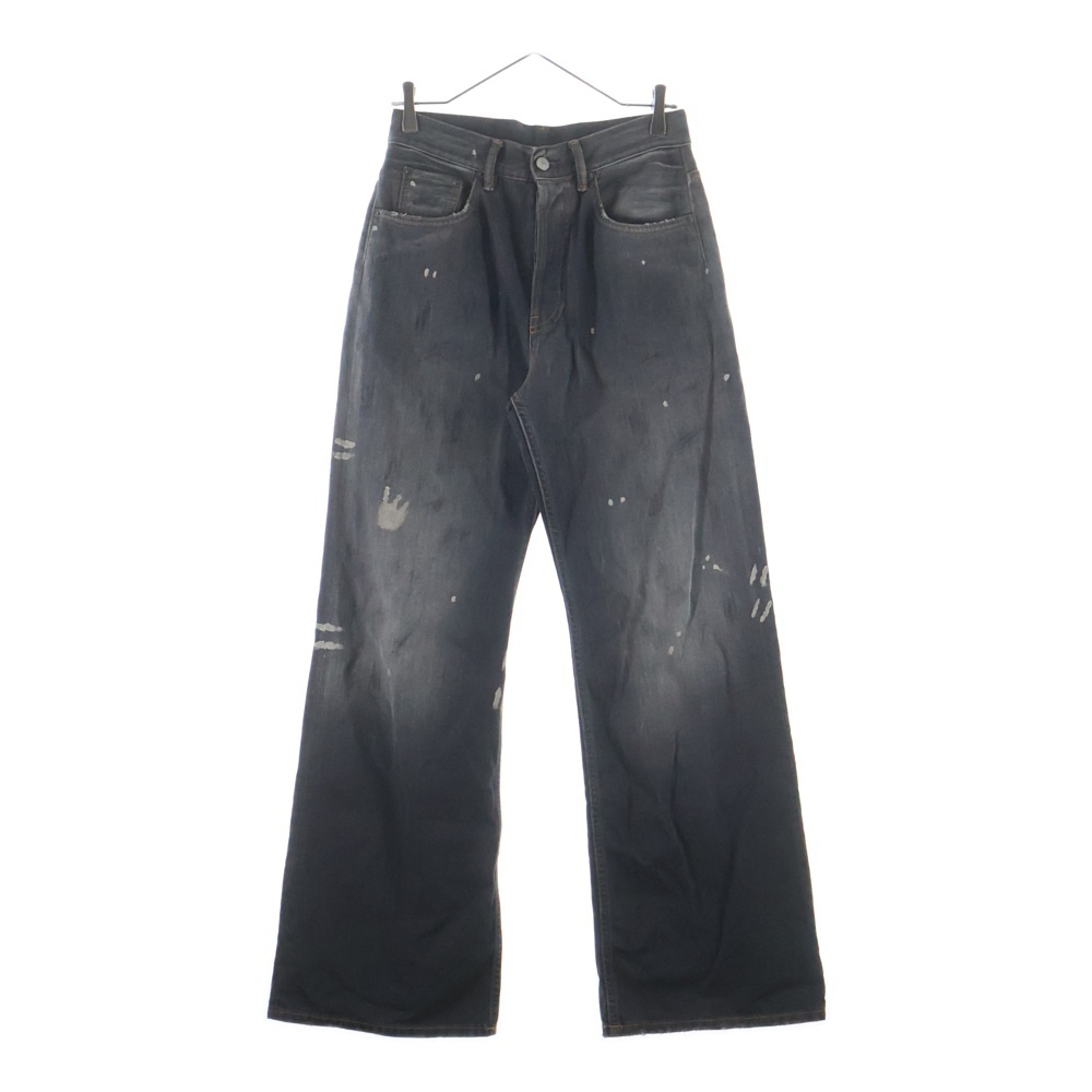 2021M Black Trafalgar ペイント加工 ユーズド加工 B00393 デニムパンツ ブラック Bランク