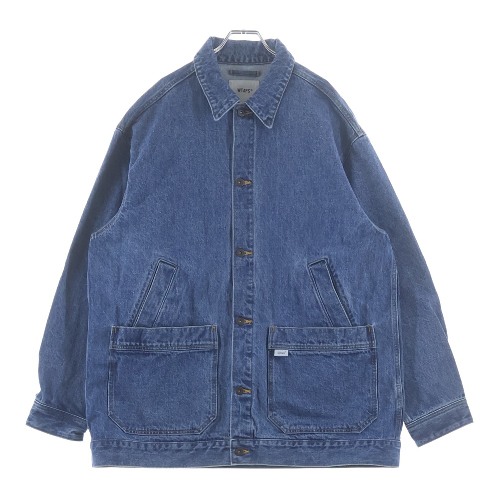 【M】WTAPS 20SS 201BRDT-SHM04 長袖　シャンブレーシャツ ダブルタップス 20SS CELL LS SHIRT INDIGO リネン混 2ポケット
