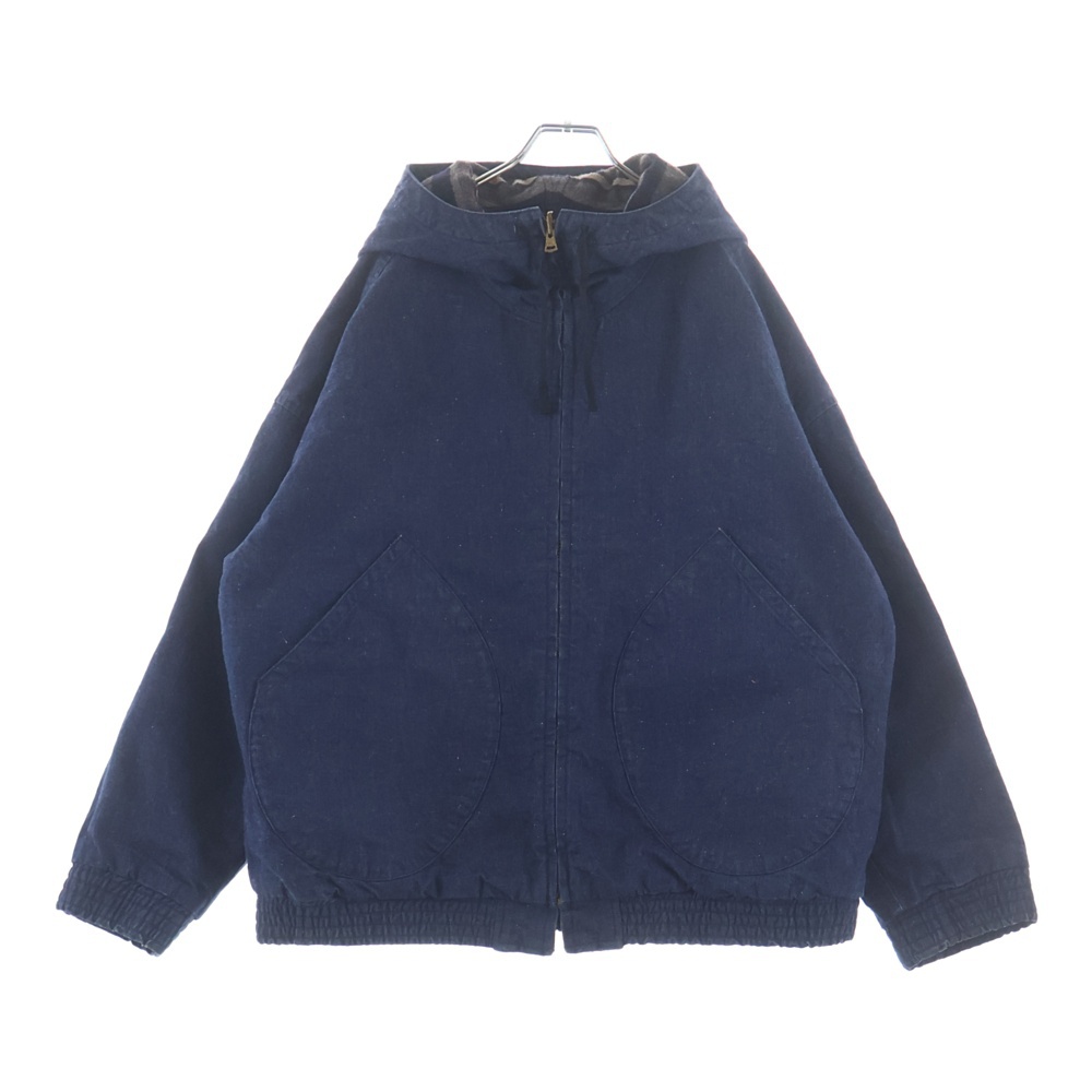 REVERSIBLE HOODED DENIM JKT リバーシブル 裏地ブランケット フーディデニムジャケット インディゴ Aランク