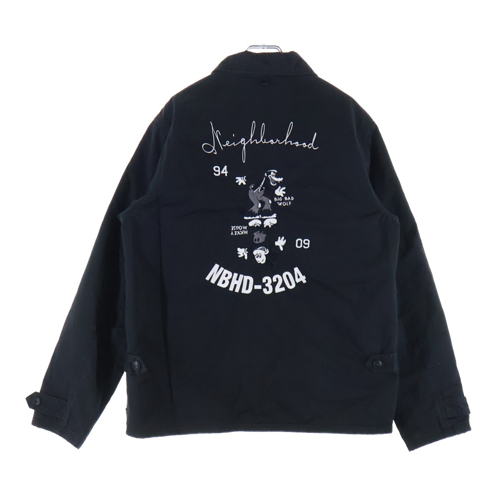 ×Disney BIG.BAD.FIXX C-JKT ×ディズニー バック刺繍 ジップアップ ブルゾン ジャケット 092BEWDN-JKM01 Aランク