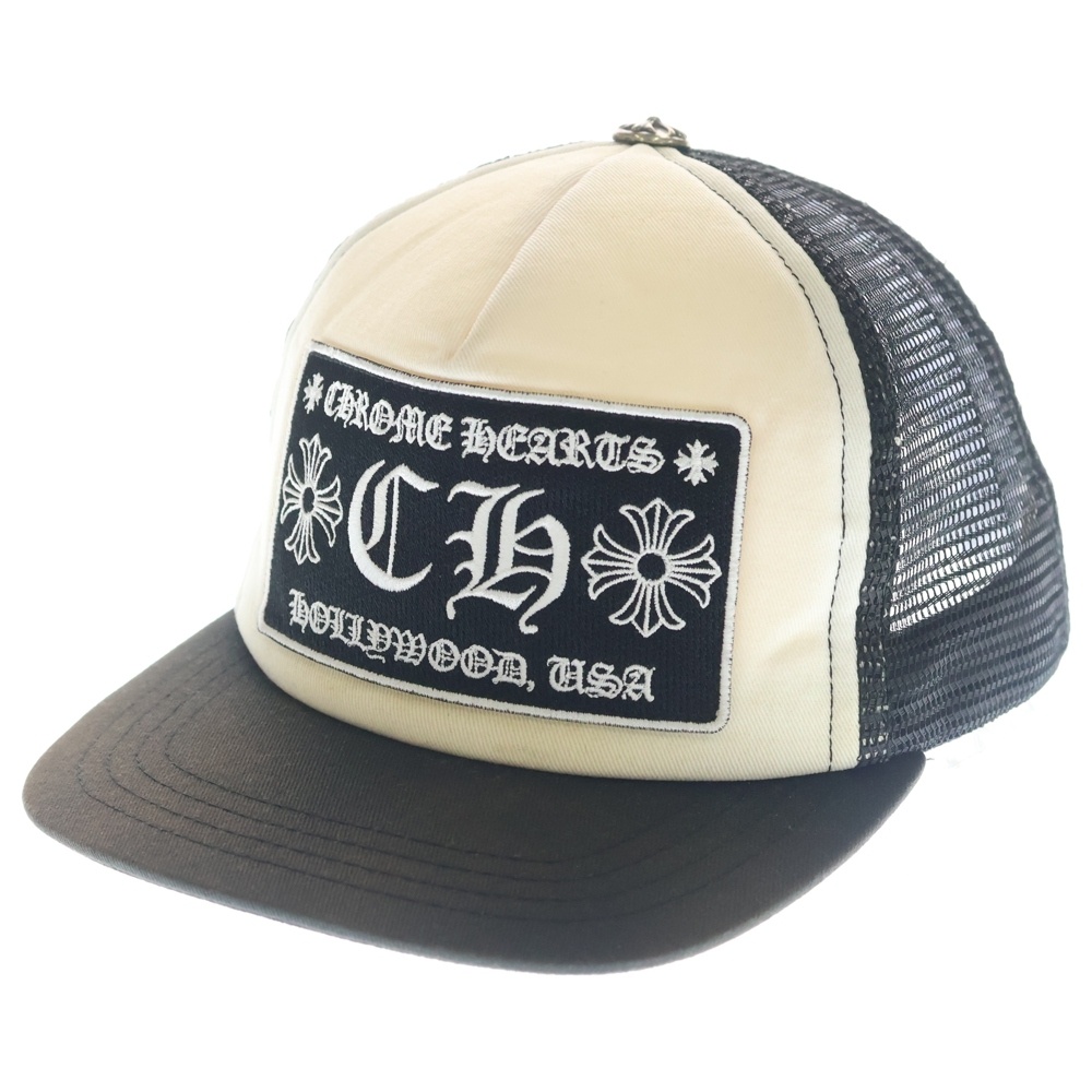 CH TRUCKER CAP CH トラッカーメッシュキャップ 帽子 ブラック/ホワイト Cランク