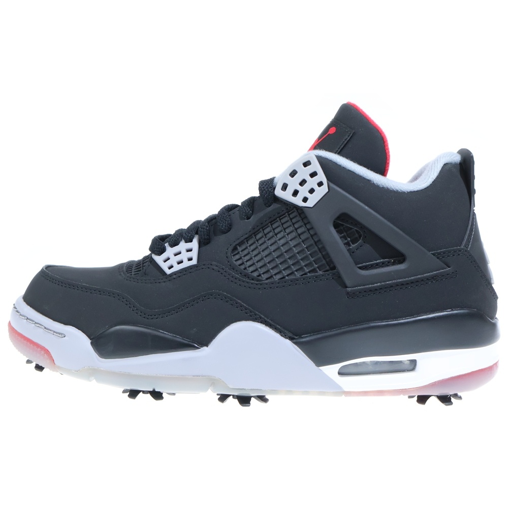 AIR JORDAN 4 Golf Bred エアジョーダン ゴルフ ブレッド ローカットスニーカー ブラック/レッド US8/26.0cm CU9981-002 Aランク