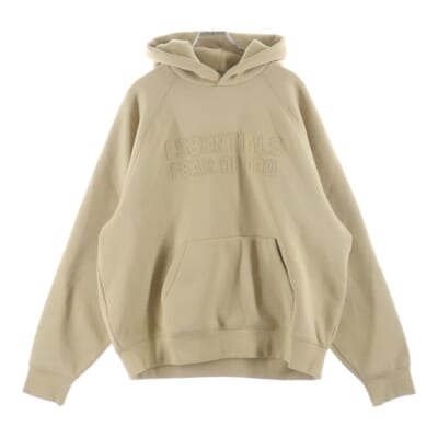HOODIE ラバーロゴ プルオーバースウェットパーカー フーディー ベージュ Bランク