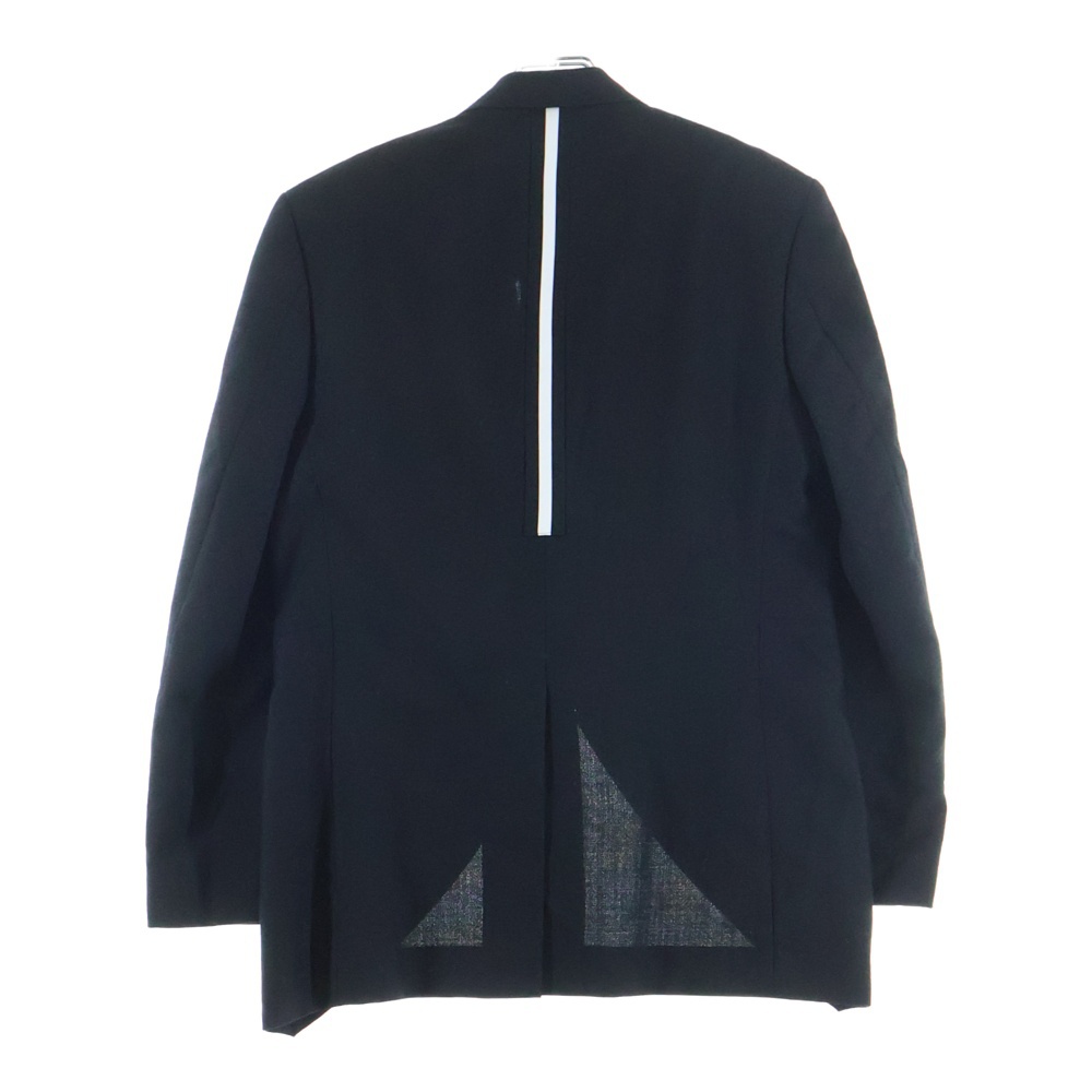 90S VINTAGE ヴィンテージ ピークドラペル 1B モヘヤ混 ウール シングルテーラードジャケット ブラック PJ-10003S AD1995 Aランク