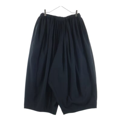 25SS ウール リブウエスト クロップド サルエルパンツ ブラック GO-P007 AD2024 Aランク