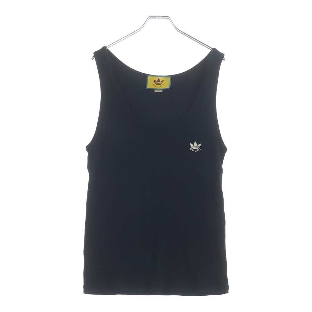 22AW ×adidas Cotton Tank Top アディダス フロントロゴ コットン タンクトップ ブラック 620427 XJEXA Bランク
